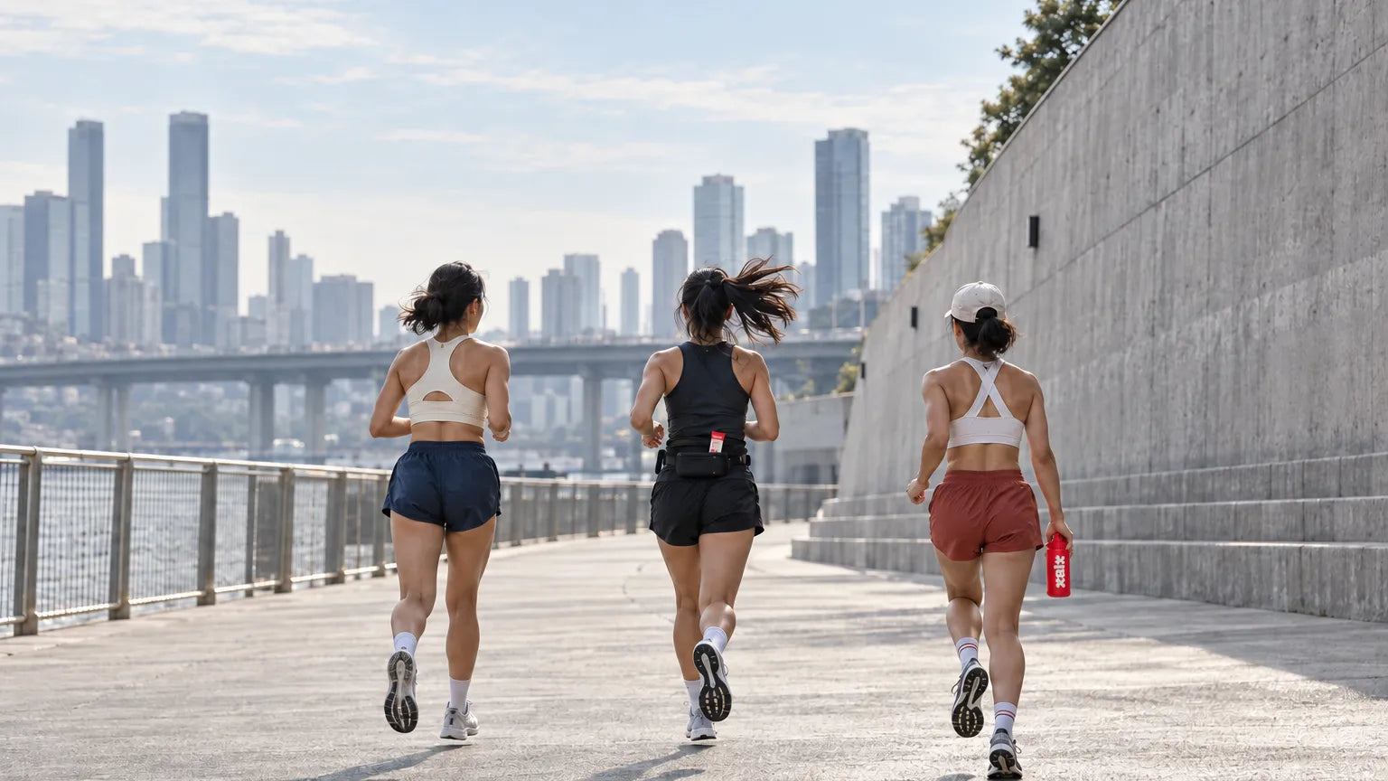 Friends sharing XALT after a run